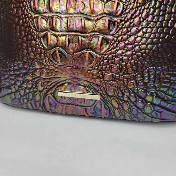 BRAHMIN Katie Black Pearl Ombre Melbourne Crossbody Purse Hologram NWT - Picture 5 of 11